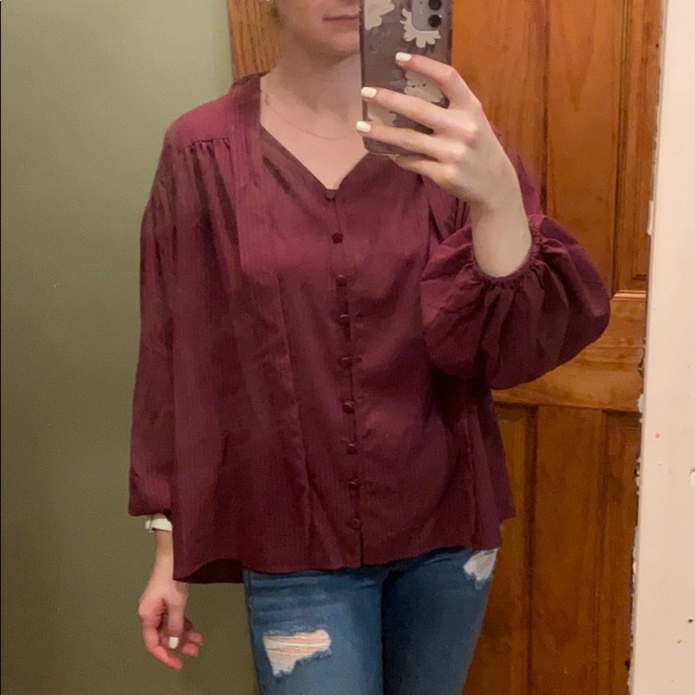 Maroon blouse